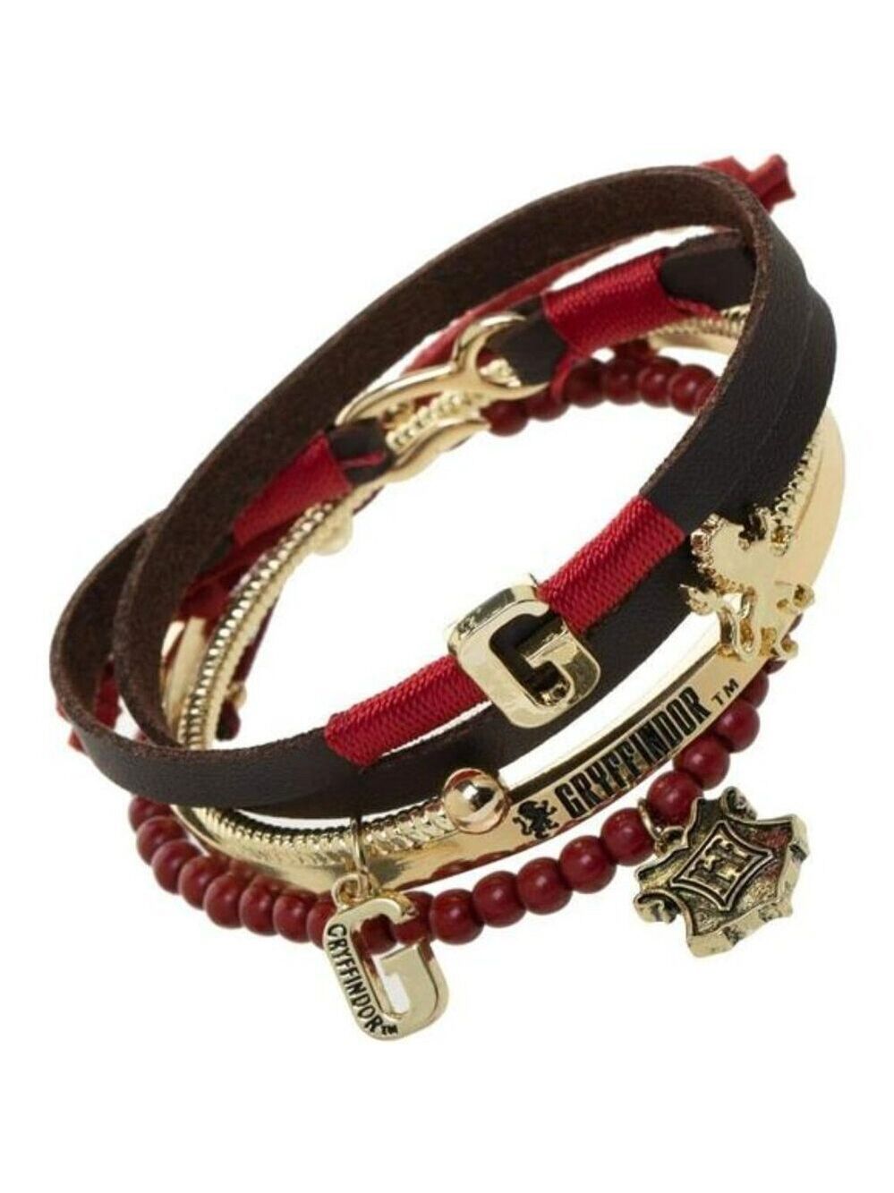 Harry Potter Gryffindor Friendship Bracelet Set 4 Pack Gift for Fans Kids
